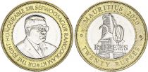 Mauritius 20 Rupees - Sir Seewoosagur Ramgoolam - Bank of Mauritius - 2020