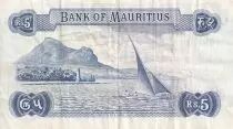 Mauritius 5 Rupees - Elizabeth II - Serial A.46 - VF - P.30c