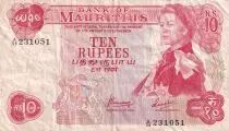 Maurizius 10 Rupees - Elisabeth II - ND (1967) - Parliament - Serial A.59 - P.31b