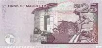 Maurizius 25 Rupees - M. Ah-Chuen - Fisherman - House - 2006 - P.49c