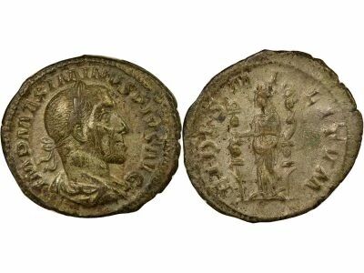 Maximinus Thrax - Denarius, Fides - 236 Rome