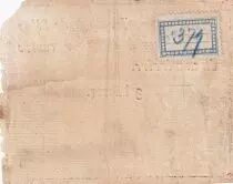 Mayence 3 lib=vres Red, blackstamping in circle - May 1793