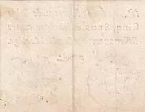 Mayence 5 Sols Noir - Tampon rouge - Mai 1793