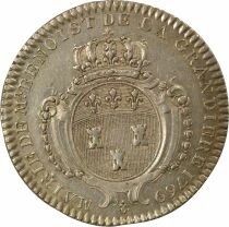 Mayor of Tours, Louis XV - Silver Token, L. B. de la Grandi&egrave;re - 1769