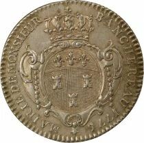 Mayor of Tours, Louis XVI - Silver Token, Michel Banchereau - 1776/1