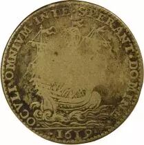 Mayors of Nantes, Alexandre Charette - Brass Token -1619