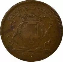 Mayors of Nantes, Charles-C&eacute;sar Chevalier - Copper Token -1677