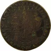 Mayors of Nantes, Charles de Harouys - Brass Token -1598