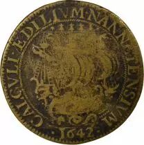 Mayors of Nantes, Christophe Juchault - Brass Token -1642