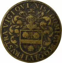 Mayors of Nantes, Christophe Juchault - Brass Token -1642