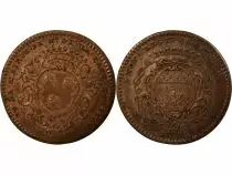 Mayors of Nantes, Fran&ccedil;ois Moricaud - Copper Token - 1738