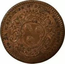 Mayors of Nantes, Fran&ccedil;ois Moricaud - Copper Token - 1738