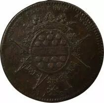 Mayors of Nantes, G&eacute;rard Mellier - Copper Token - 1721