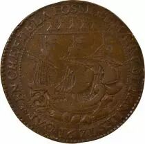 Mayors of Nantes, Gratien Libault - Copper Token -1671