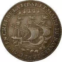 Mayors of Nantes, Gratien Libault - Silver Token -1671