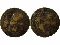Mayors of Nantes, Guillaume de Lisle - Brass Token -1687