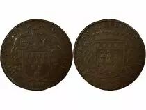 Mayors of Nantes, Guillaume de Lisle - Copper Token -1687