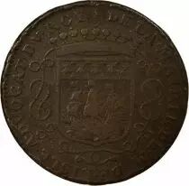 Mayors of Nantes, Guillaume de Lisle - Copper Token -1687