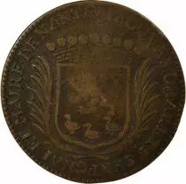 Mayors of Nantes, Jacques Charette - Copper Token -1668