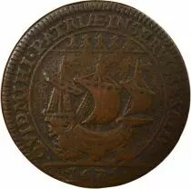 Mayors of Nantes, Jacques Charette - Copper Token -1675