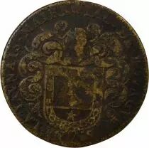 Mayors of Nantes, Jacques de Bourgues - Brass Token -1647