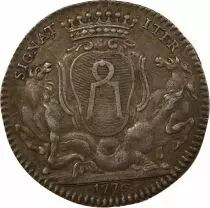 Mayors of Nantes, Jean Baptiste Gell&eacute;e - Silver Token, 2nd Mandate - 1776
