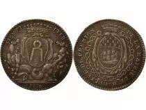 Mayors of Nantes, Jean Baptiste Gell&eacute;e - Silver Token, 2nd Mandate - 1776