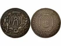 Mayors of Nantes, Jean Baptiste Gell&eacute;e - Silver Token, 2nd Mandate - 1780 / 1781