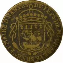 Mayors of Nantes, Jean Charette - Brass Token -1650