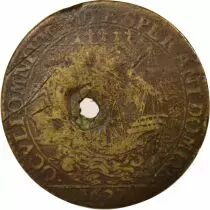 Mayors of Nantes, Jean de Harouys - Brass Token -1627