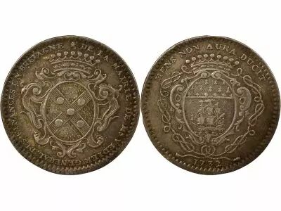 Mayors of Nantes, Jean Fran�ois V�dier - Silver Token - 1732