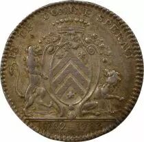 Mayors of Nantes, Jean Jacques Berrouette - Silver Token - 1782 / 1783