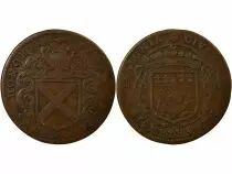 Mayors of Nantes, Jean Poulain - Copper Token -1661