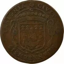Mayors of Nantes, Jean Poulain - Copper Token -1661