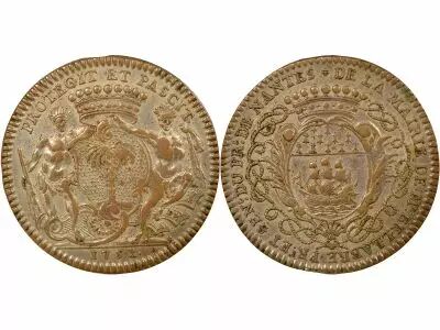 Mayors of Nantes, Mathurin Bellabre - Silver Token - 1752