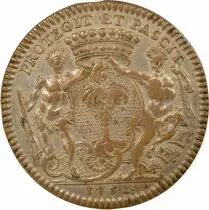 Mayors of Nantes, Mathurin Bellabre - Silver Token - 1752