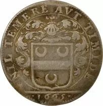 Mayors of Nantes, Mathurin Giraud - Silver Token -1665, Countermarks