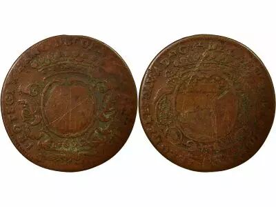 Mayors of Nantes, Pierre Noblet - Copper Token -1692