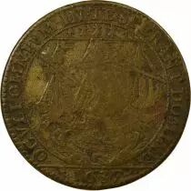 Mayors of Nantes, Ren&eacute; Charette - Brass Token -1637