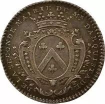 Mayors of Nantes, Ren&eacute; Darquistade - Silver Token, 2nd Mandate - 1740