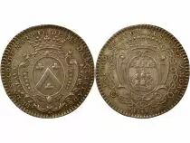 Mayors of Nantes, Ren&eacute; Darquistade - Silver Token, 2nd Mandate - 1743