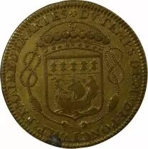 Mayors of Nantes, Ren&eacute; de Ponctual - Brass Token -1655