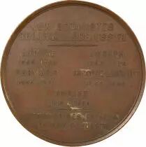 Médaille France 1 medal Copper Botanists, Tribute 1853