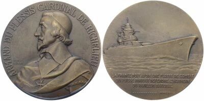 M�daille France Bronze Cardinal de Richelieu 1939