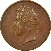 M&eacute;daille Francia 1 medal Bronzo Louis-Philippe Ier 1837 T Nantes