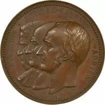 M&eacute;daille Francia 1 medal Cobre 1853