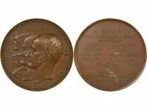 M&eacute;daille Francia 1 medal Rame 1853