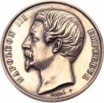 M&eacute;daille Francia Bronce Napol&eacute;on III 1859