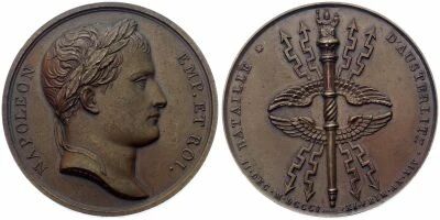M�daille Francia Bronzo Napol�on Ier, Empereur de France, Roi d\'Italie 1805