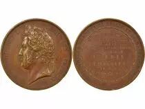 M&eacute;daille Frankreich 1 medal Bronze Louis-Philippe Ier 1837 T Nantes